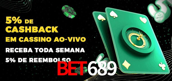 Promoções do cassino ao Vivo bet689